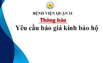 Thông báo yêu cầu báo giá kính bảo hộ